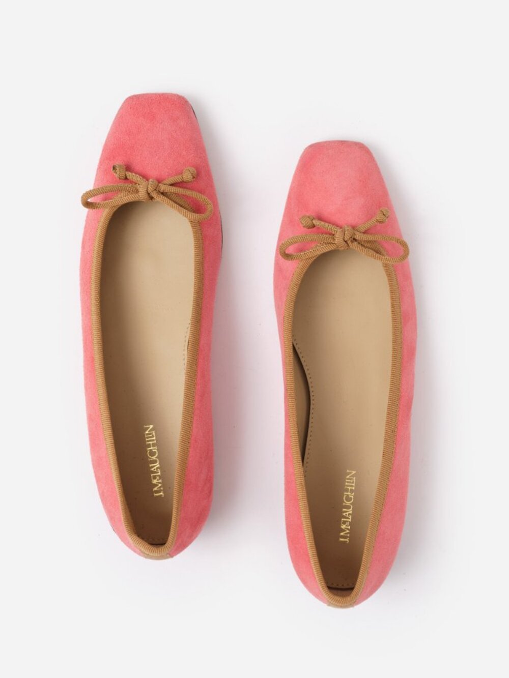 J McLaughlin Viola Suede Ballet Flats - Pink NEW - Picture 2 of 3